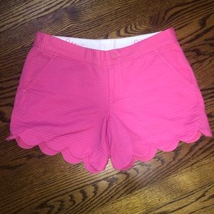 Lilly Pulitzer Buttercup Scallop Hem Shorts NWOT